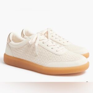 J.Crew Factory Womens Ivory Sneakers.